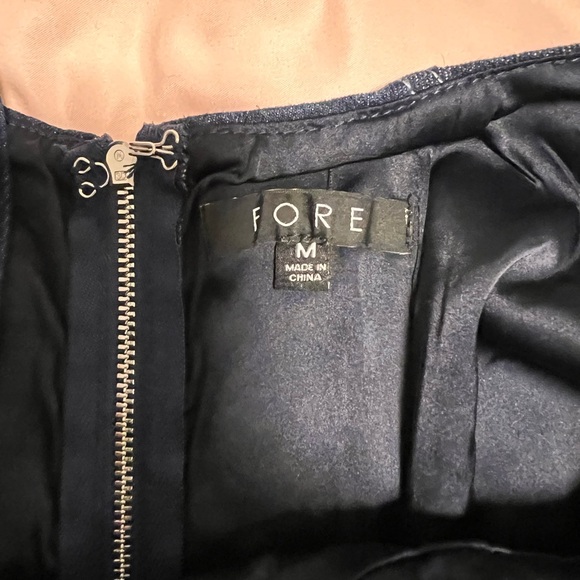 FORE Denim Mini Dress, Size M - Picture 6 of 6